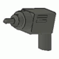 Part 6246c Dark Gray Minifig, Utensil Tool Power Drill 